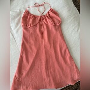 Abercrombie halter sundress; peach size xs petite; NWT